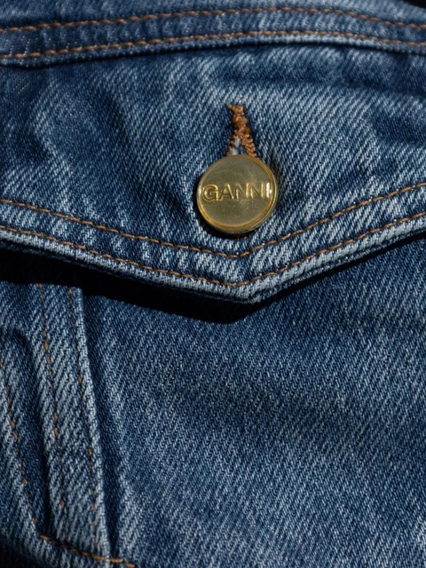 GANNI belted jacket - Blue - zdjęcie produktu nr 2