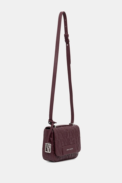 Armani Exchange torebka kolor bordowy XW001577 AF15774 - zdjęcie produktu nr 2