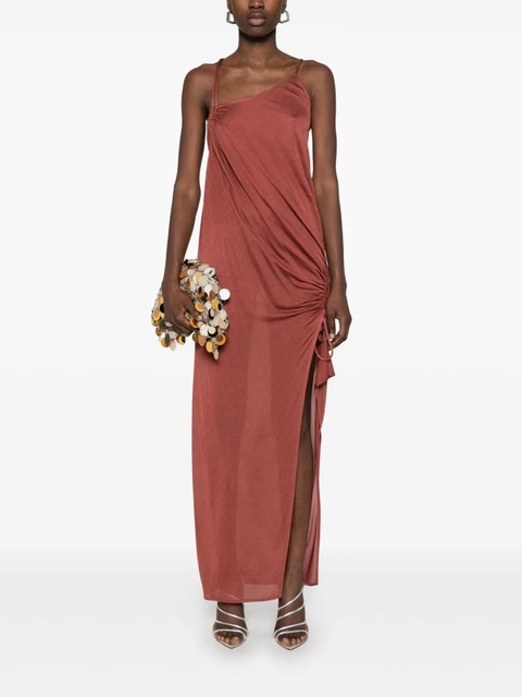 Blumarine crepe maxi dress - Brown - zdjęcie produktu nr 2