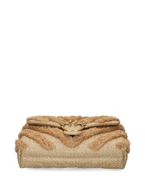 PINKO fringed chevron shoulder bag - Neutrals - zdjęcie produktu nr 2