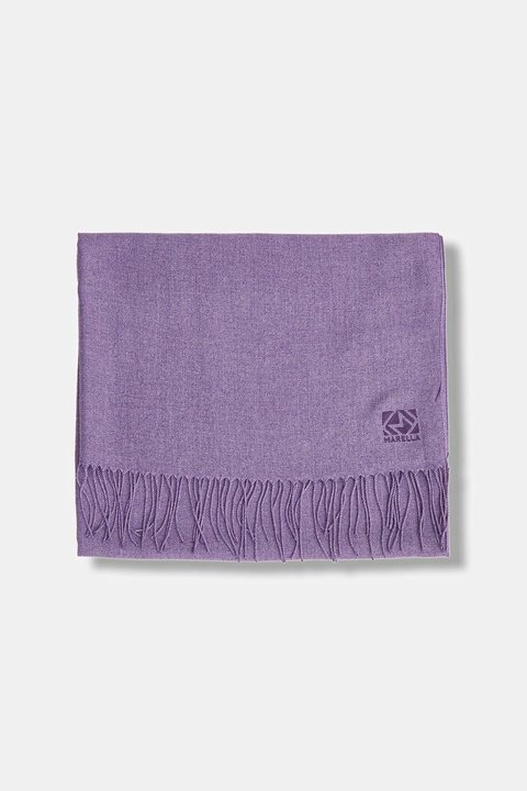 Marella szalik damski kolor fioletowy gładki 2523546067200 - zdjęcie produktu nr 2