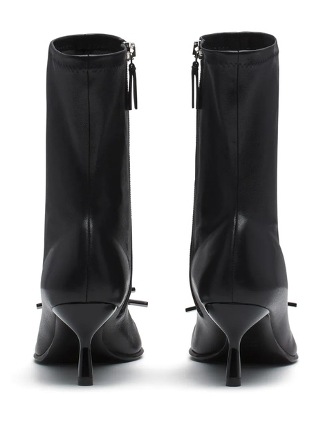 Lanvin bow-detail leather ankle boots - Black - zdjęcie produktu nr 2
