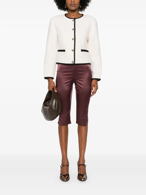 ANINE BING contrasting-trim blazer - Neutrals - zdjęcie produktu nr 2