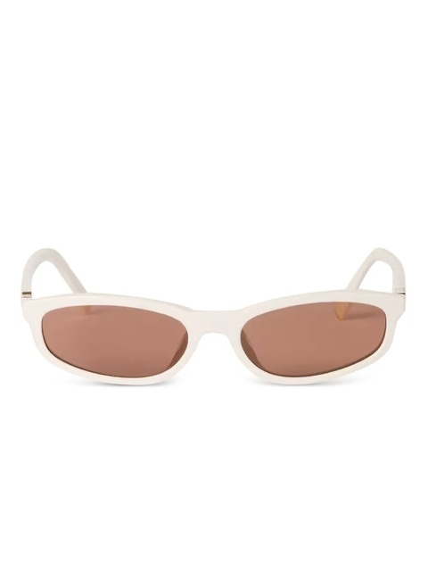 Miu Miu oval-frame sunglasses - Neutrals - zdjęcie produktu nr 1