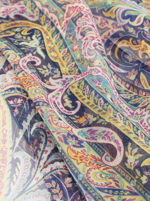 ETRO paisley-print silk scarf - Blue - zdjęcie produktu nr 2