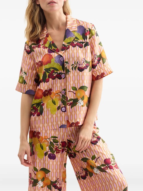 ERES Canelle fruit-print striped pyjama bottoms - Pink - zdjęcie produktu nr 2