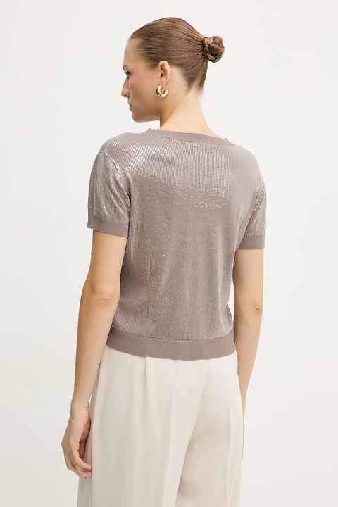Guess t-shirt JUNIPER damski kolor beżowy W5YR21 Z3E70 - zdjęcie produktu nr 1