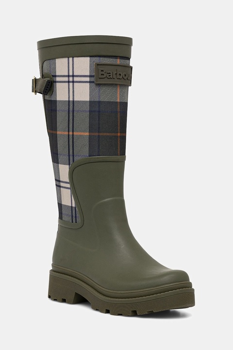 Barbour kalosze Dena damskie kolor zielony LRF0119TN51 - zdjęcie produktu nr 1