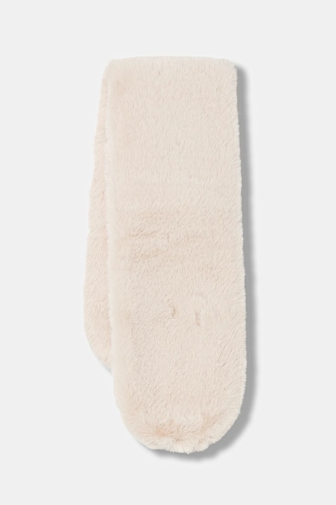 Morgan szalik damski kolor beżowy gładki 5DOUVO - zdjęcie produktu nr 1