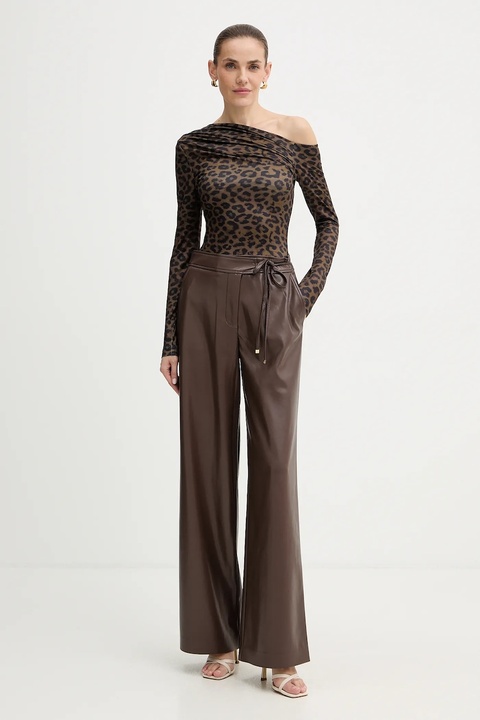 Guess longsleeve ANITA damski kolor brązowy W5BP08 K1492 - zdjęcie produktu nr 2