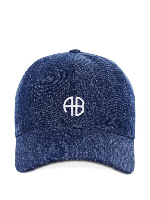 ANINE BING logo-embroidered Jeremy baseball cap - Blue - zdjęcie produktu nr 1