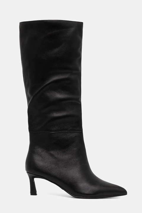 Steve Madden kozaki skórzane Lavan damskie kolor czarny na szpilce 11003290 - zdjęcie produktu nr 1