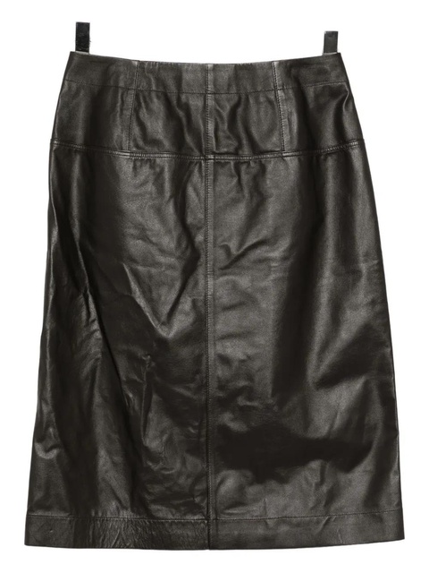 LEMAIRE leather skirt - Brown - zdjęcie produktu nr 1
