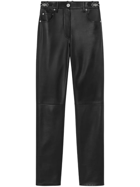 Versace plongé leather trousers - Black - zdjęcie produktu nr 1