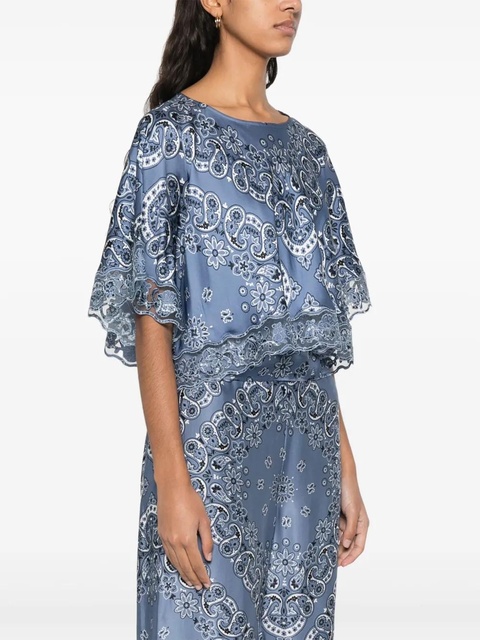 Maje bandana-print blouse - Blue - zdjęcie produktu nr 2