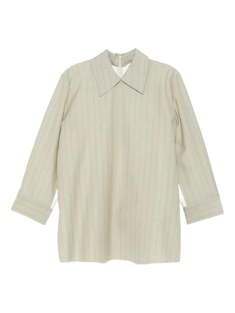 Jil Sander pinstripe-pattern blouse - Neutrals - zdjęcie produktu nr 1