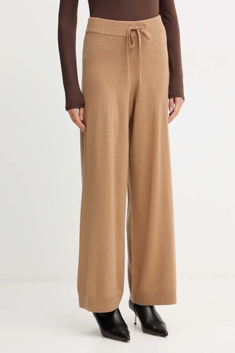 Weekend Max Mara spodnie wełniane JOSEF kolor zielony 2525336012600 - zdjęcie produktu nr 1