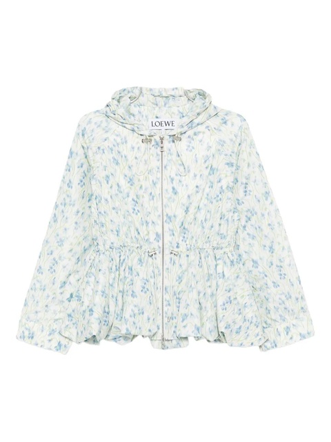 LOEWE taffeta hooded jacket - White - zdjęcie produktu nr 1