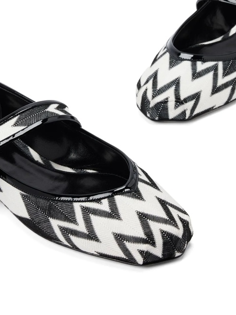 Missoni Zigzag-pattern ballerinas - White - zdjęcie produktu nr 2