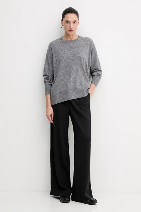 Sisley sweter z dodatkiem wełny damski kolor szary lekki 18AYM103K - zdjęcie produktu nr 1