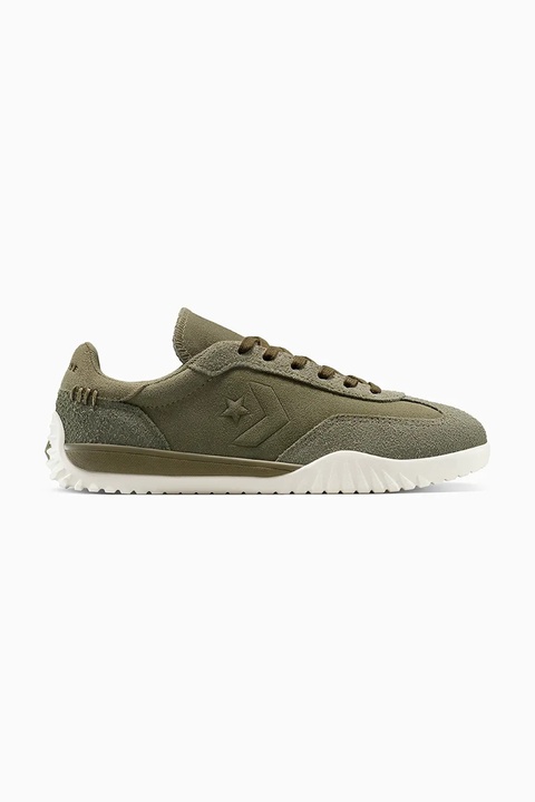 Converse sneakersy zamszowe Run Star Trainer kolor zielony A13057C - zdjęcie produktu nr 1