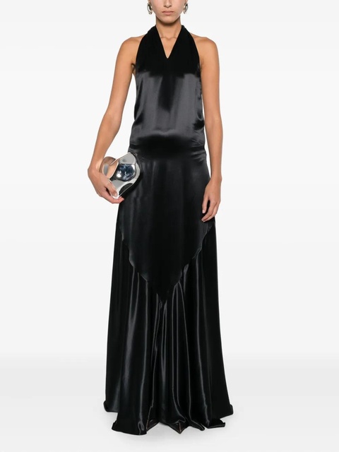 Marni halterneck satin dress - Black - zdjęcie produktu nr 2