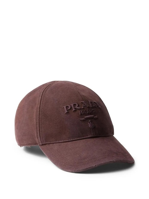 Prada canvas baseball cap - Red - zdjęcie produktu nr 1