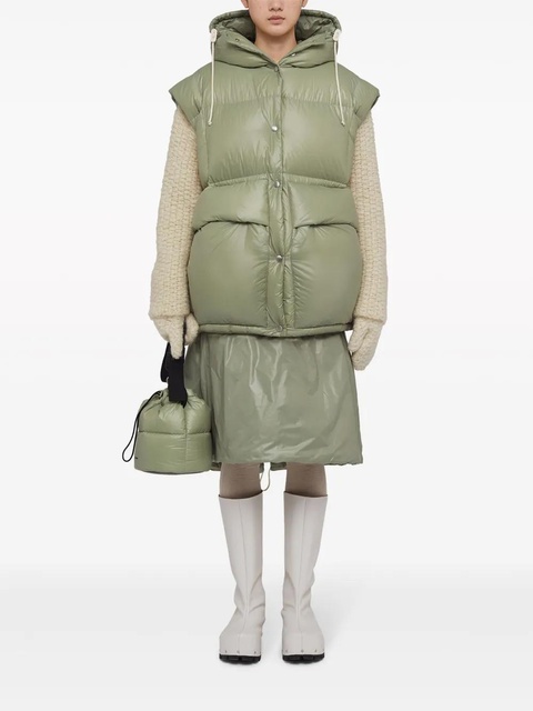 Jil Sander quilted down gilet - Green - zdjęcie produktu nr 2