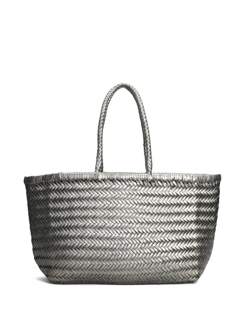 DRAGON DIFFUSION woven handle tote bag - Silver - zdjęcie produktu nr 1