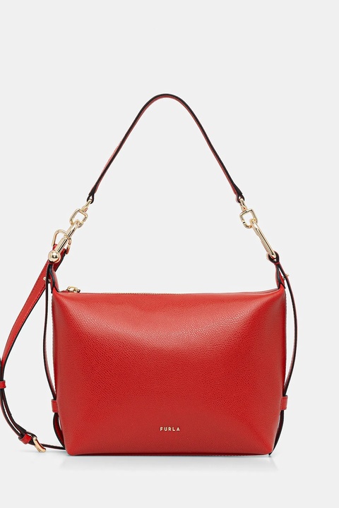 Furla torebka skórzana Tonie Mini Hobo kolor czerwony WE00877 A.0023 4484S - zdjęcie produktu nr 1