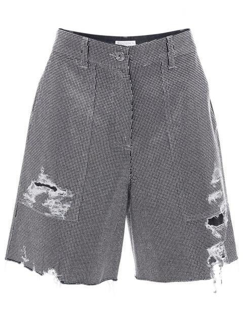 JW Anderson studded cotton shorts - Grey - zdjęcie produktu nr 1