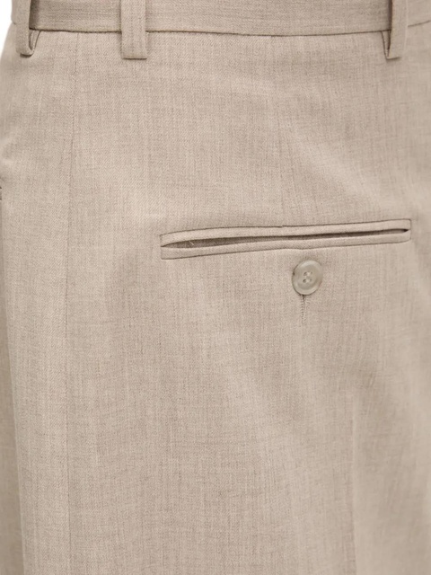 MM6 Maison Margiela front-crease welt-pocket shorts - Neutrals - zdjęcie produktu nr 1