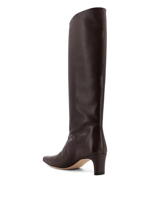 STAUD Wally pointed leather boots - Brown - zdjęcie produktu nr 2