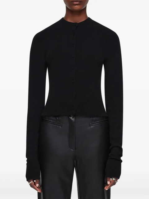 RE/DONE crew-neck cashmere cardigan - Black - zdjęcie produktu nr 2