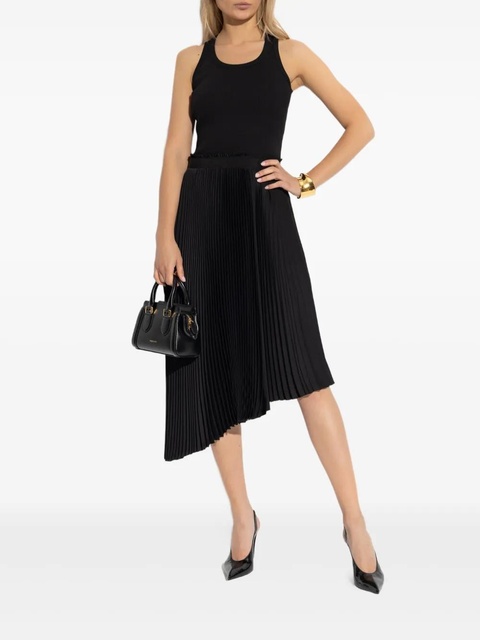Alexander McQueen pleated asymmetric dress - Black - zdjęcie produktu nr 2
