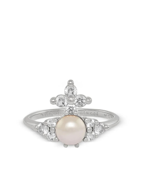 Vivienne Westwood Feodora embellished Orb ring - Silver - zdjęcie produktu nr 1