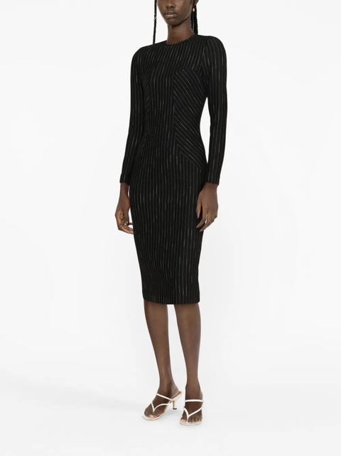 PINKO striped midi dress - Black - zdjęcie produktu nr 1