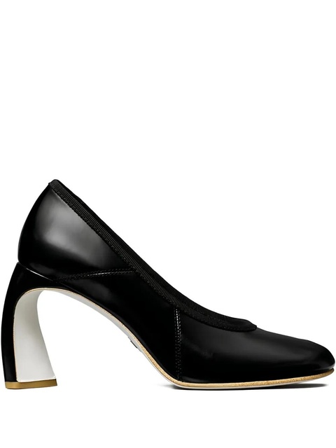 Tory Burch 90mm peep-toe heeled pumps - Black - zdjęcie produktu nr 1