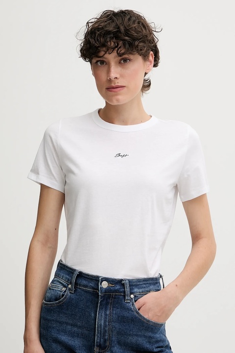 BOSS Orange t-shirt bawełniany damski kolor biały 50547547 - zdjęcie produktu nr 1