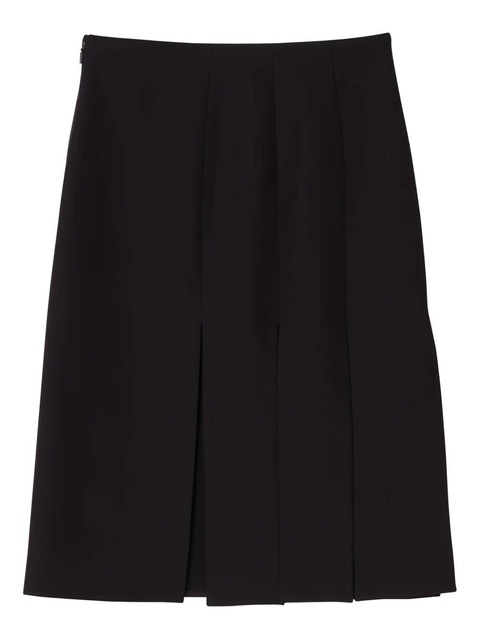 FENDI folded pleats slit mini skirt - Black - zdjęcie produktu nr 2