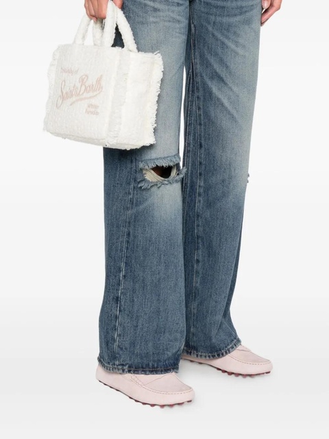 MC2 Saint Barth mini Vanity logo-embroidered tote bag - White - zdjęcie produktu nr 2