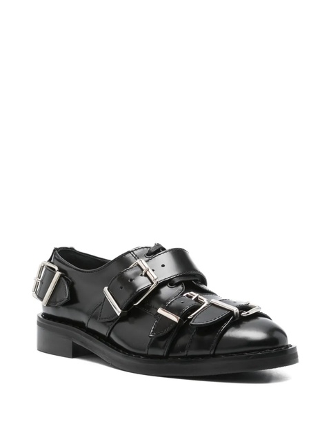 Simone Rocha multi-buckle derby shoes - Black - zdjęcie produktu nr 1