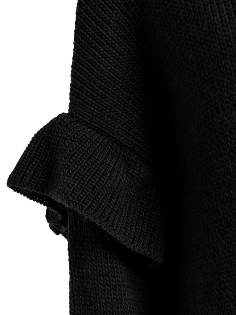 Essentiel Antwerp ruffle-details mini dress - Black - zdjęcie produktu nr 2