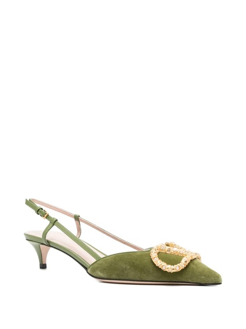 Valentino Garavani slingback embellished pumps - Green - zdjęcie produktu nr 1