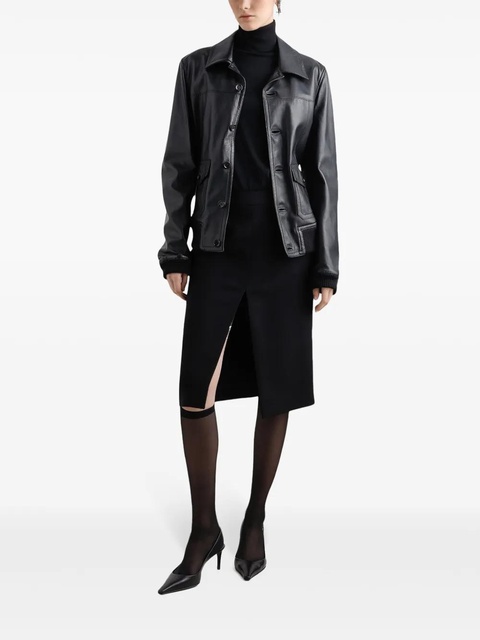 Dolce & Gabbana front-slit midi skirt - Black - zdjęcie produktu nr 1
