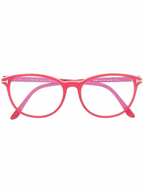TOM FORD Eyewear FT5810 oval glasses - Red - zdjęcie produktu nr 1