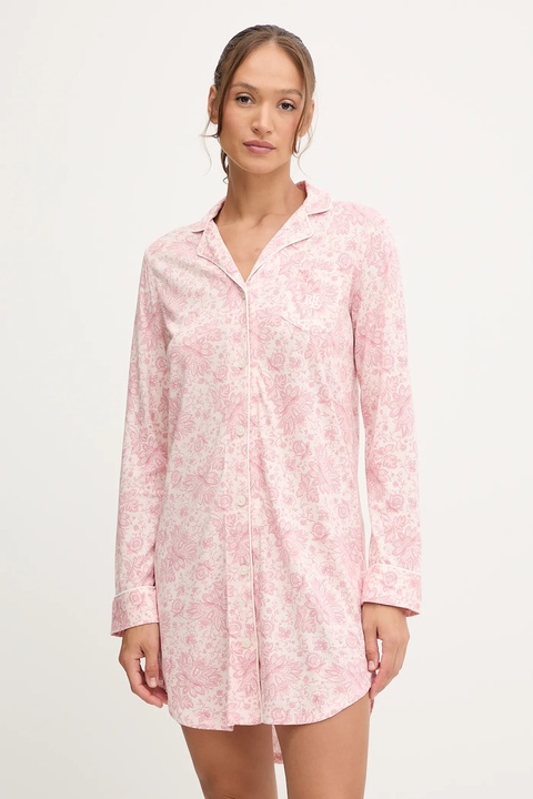 Lauren Ralph Lauren koszula nocna damska kolor różowy ILN32443 - zdjęcie produktu nr 1