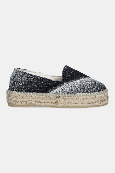 Manebi espadryle Double Sole Espadrilles kolor niebieski na platformie H 4.7 D0 - zdjęcie produktu nr 2