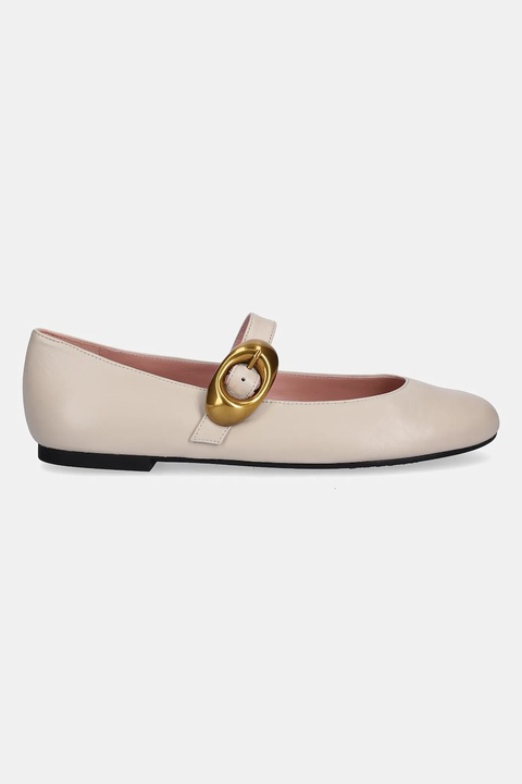 Pretty Ballerinas baleriny skórzane Nicole kolor beżowy 52563_002 - zdjęcie produktu nr 2