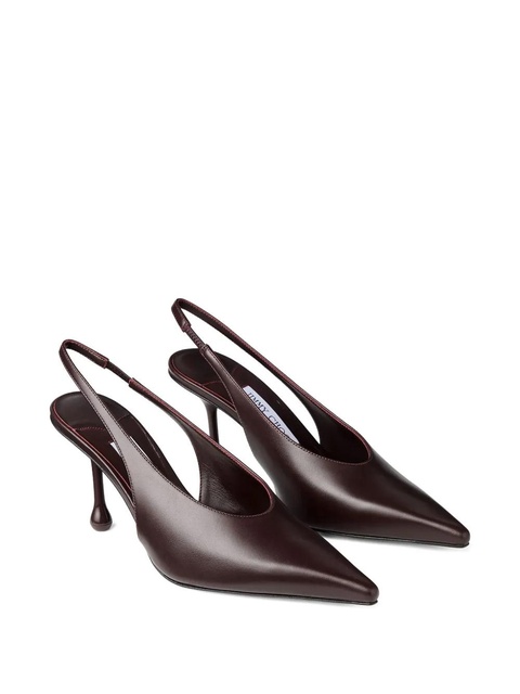 Jimmy Choo 80mm Isa slingback pumps - Brown - zdjęcie produktu nr 2